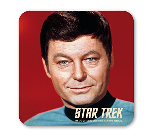 Logoshirt®️ Star Trek Untersetzer I Doktor McCoy I Coaster I Kork I 10x10cm I langlebiger Druck I Lizenziertes Originaldesign von Logoshirt
