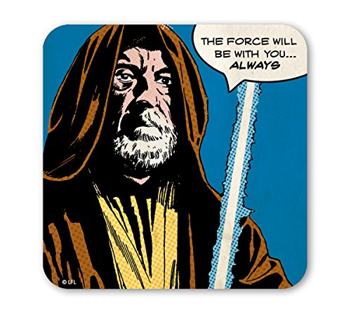 Logoshirt Star Wars Untersetzer - Comics - Krieg der Sterne - Obi-Wan Kenobi - The Force Will be - farbig - Lizenziertes Originaldesign Logoshirt Star Wars Untersetzer - Comics - Krieg der Sterne - Obi-Wan Kenobi - The Force Will be - farbig - Lizenziertes Originaldesign von Logoshirt
