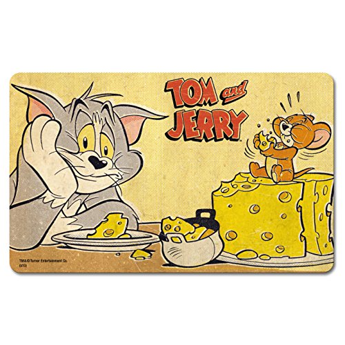 Logoshirt® Tom & Jerry I Käse I Frühstücksbrettchen I Schneidebrett I 23x14cm I spülmaschinenfest & hitzebeständig I Lizenziertes Originaldesign von Logoshirt