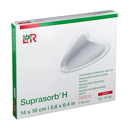 Lohmann-Rauscher 108867 Suprasorb H sakrum Hydrokolloid-Verband, 14cm x 16cm, 5 Stück von Lohmann & Rauscher