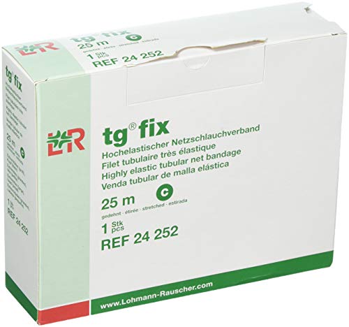 Lohmann & Rauscher TG FIX 25 m Rolle aus Stahlrohr, Größe C, kleiner Kopf, Arm, Bein von Lohmann & Rauscher