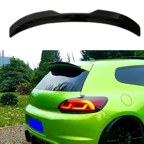 LohxA Auto-Dachheckflügelspoiler für Vw Scirocco Standard 2008-2019, ABS-Schrägheck-Heckspoiler, glänzendes Schwarz/Kohlefaser-Look,Gloss Black-09-14 von LohxA