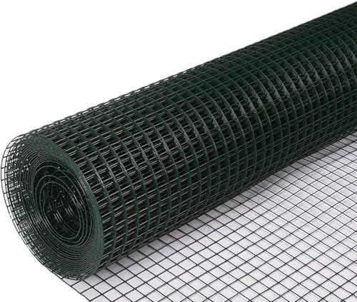 LoiYtrd Heckenschutz Zäune 3cm Loch galvanisierter Hühnerdraht - verstärkter Metallgartenzaun for Schutz von Geflügel Gartenarbeit Zäune(2.2mm,1.2x18m) von LoiYtrd