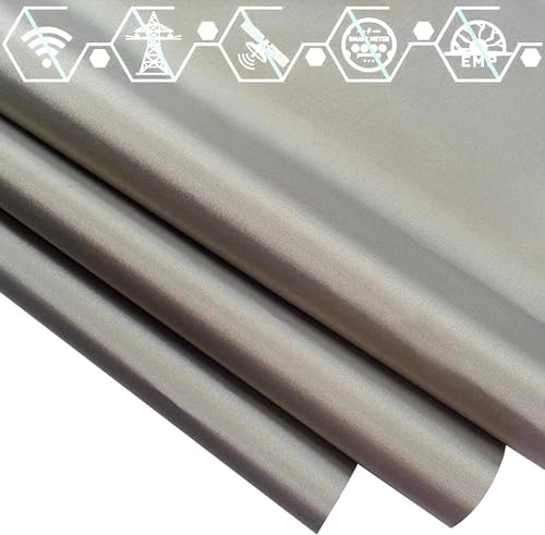 LoiYtrd Signalabschirmungstuch Faraday Anti-Strahlungsstoff EMF-Signalblockiermaterial EMI, RF, RFID Leitfähiges Abschirmtuch Zum Schutz vor Strahlung/WiFi(1m/39.37in) von LoiYtrd