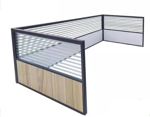 LoiYtrd Trennwände für Arbeitsflächen 1 Stück Schreibtisch-Sichtschutzwand, Schreibtischplatte, Desktop-Bildschirm, Glaszaun aus Aluminiumlegierung Trennwände für Essbereiche(T Type) von LoiYtrd