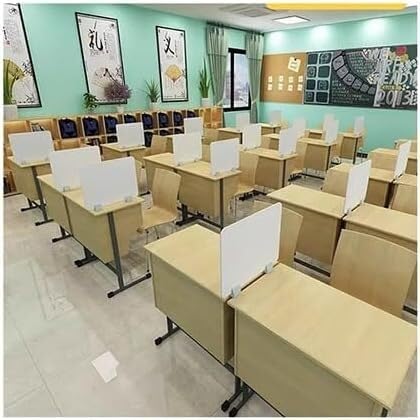 LoiYtrd Trennwände für Arbeitsflächen Schreibtisch Sichtschutz Trennwand Prüfung Zone Büro Schreibtisch Sauberkeit Zone Sichtschutz Block Ansicht Trennwände für Essbereiche(30x40cm) von LoiYtrd