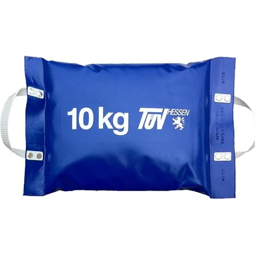 Loidhold Ballastsack aus hochwertigem Treviraplanenstoff - Quarzsand Staubdicht inkl. Tragegriff (10 kg Füllmaße: ca. 32 x 38 x 8 cm) von Loidhold Hochwasserschutz