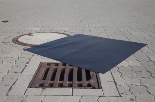 Loidhold - Neopren Abdichtmatte für Kanalöffnungen und Abläufe aller Art - Gullyabdeckung - Schachtabdeckung (1200 x 1200 mm - Gewicht 4 kg) von Loidhold Hochwasserschutz