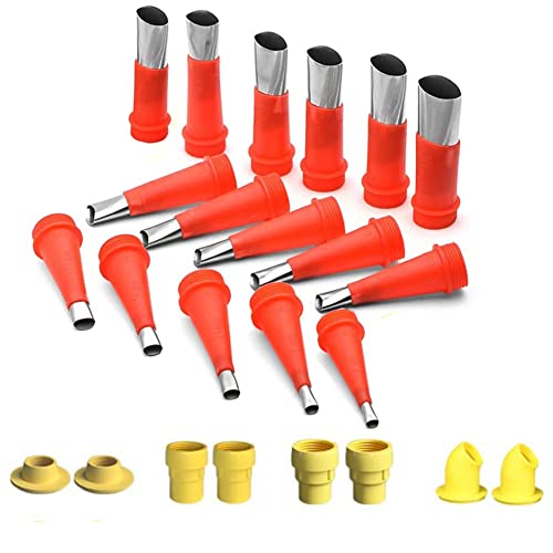 Lokatall 24PCS Universal Integrated Rubber Nozzle, Edelstahl-Abdichtungsdüse, wiederverwendbares, einfaches Abdichtungsgummidüsen-Werkzeugset mit Sockel - langlebiger Abdichtungsdüsen-Applikator Lokatall 24PCS Universal Integrated Rubber Nozzle, Edelstahl-Abdichtungsdüse, wiederverwendbares, einfaches Abdichtungsgummidüsen-Werkzeugset mit Sockel - langlebiger Abdichtungsdüsen-Applikator von Lokatall