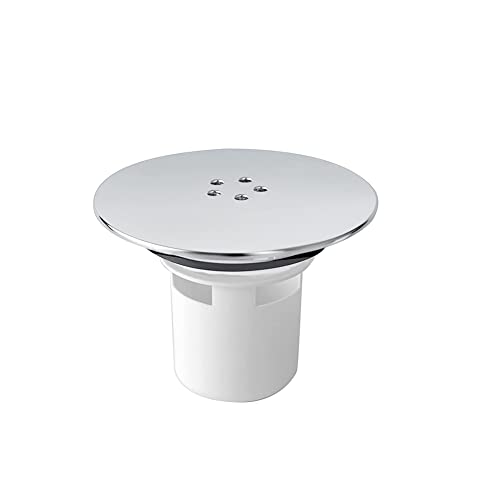Lokatall Duschablaufabdeckung, Duschabfluss-Abdeckung, Stopfenlochabdeckung, Ersatz, 115 mm verchromte obere Abdeckung/90 mm Ablaufauslass, abnehmbare Duschablassabdeckung, schneller Durchfluss Lokatall Duschablaufabdeckung, Duschabfluss-Abdeckung, Stopfenlochabdeckung, Ersatz, 115 mm verchromte obere Abdeckung/90 mm Ablaufauslass, abnehmbare Duschablassabdeckung, schneller Durchfluss von Lokatall