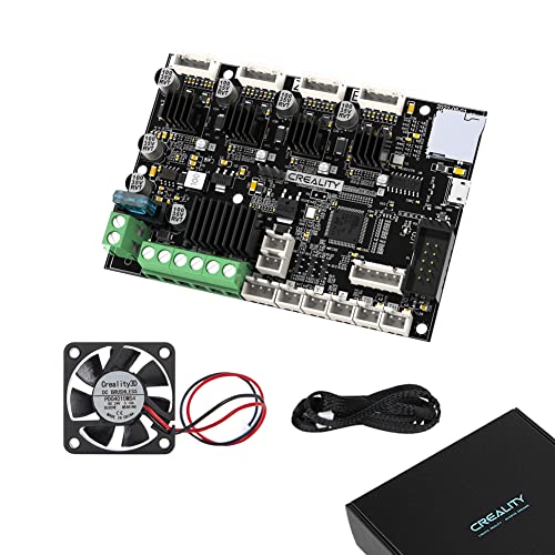 Creality New Upgraded Ender 3 Motherboard 32 Bit Silent Mainboard V4.2.7 + 24V 4010 Axial Cooling Fan for Motherboard, 3D Printer Silent Mainboard with TMC2208 Driver for Ender 3/Ender 3 Pro/Ender 5 Creality New Upgraded Ender 3 Motherboard 32 Bit Silent Mainboard V4.2.7 + 24V 4010 Axial Cooling Fan for Motherboard, 3D Printer Silent Mainboard with TMC2208 Driver for Ender 3/Ender 3 Pro/Ender 5 von Lokkr
