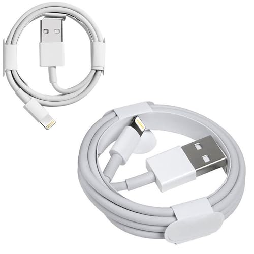 LokoBatii Lightning Kabel Ladekabel 2Pack [2m + 1m] – schnellladen für Phone 14/13/12/11/XR/X/8/7/6/SE/XR, XS &Pads von LokoBatii