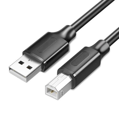 LokoBatii USB 2.0 Kabel Typ A auf Typ B, 3M, Schwarz – Hochwertiges, Vergoldete Anschlüsse, Mehrfach Geschirmtes Verbindungskabel für Drucker, Festplatten & Kameras LokoBatii USB 2.0 Kabel Typ A auf Typ B, 3M, Schwarz – Hochwertiges, Vergoldete Anschlüsse, Mehrfach Geschirmtes Verbindungskabel für Drucker, Festplatten & Kameras von LokoBatii