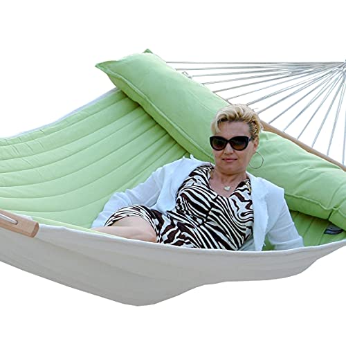 Lola Luxus Stab Hängematte gefüttert American Hammock Lifestyle Kiwi mit Kissen von Lola Hängematten