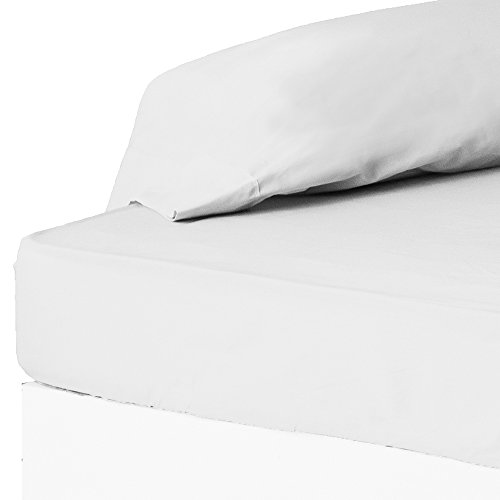 Klassisches Spannbetttuch für 135 Bett, weiß, Baumwolle/Polyester, für Schlafzimmer Basic - LOLAhome von LOLAhome