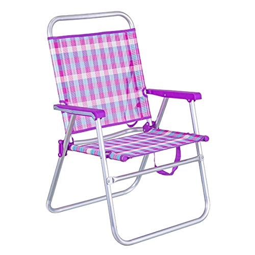Lola Home Stuhl, Aluminium, Textilene, Kunststoff, bunt, Normal von LOLAhome