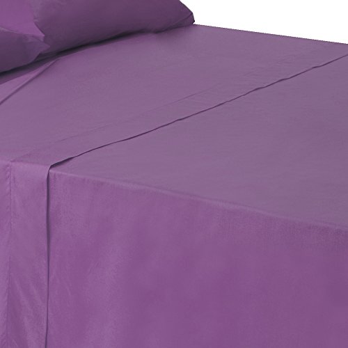 Bettlaken Lila Baumwolle/Polyester Klassisch Bett 150 cm LOLAhome von LOLAhome