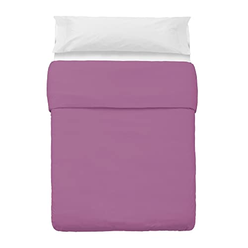 Lola Home Bettbezug, Lila, Baumwolle und Polyester, klassisch, für 135 cm Bett von LOLAhome