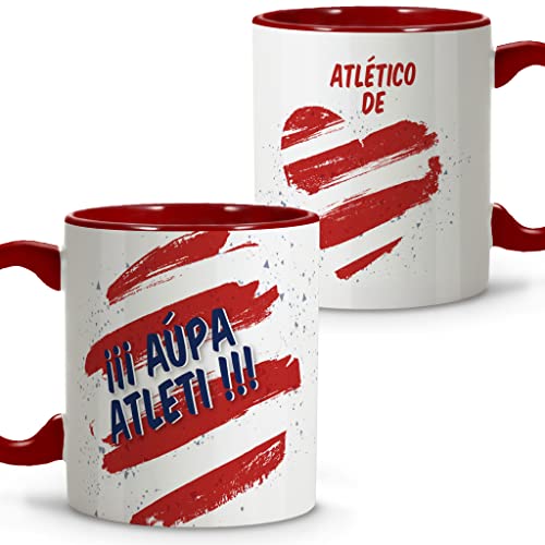 LolaPix Atlético Madrid Tasse Original Geschenk Tasse Frühstück Fußball Tasse Keramik 330 ml verschiedene Designs von LolaPix