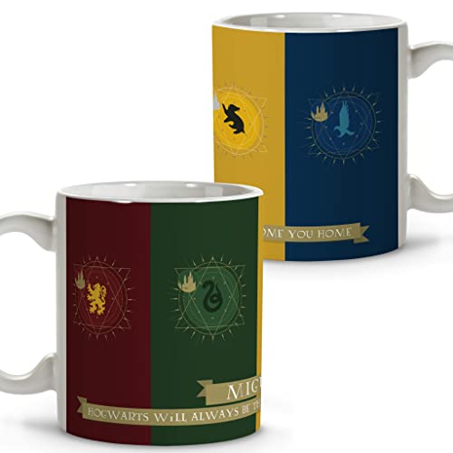 Zauberer Tasse. Kaffeebecher. Tasse Personalisiert mit Namen. Zauberer Geschenkes. Keramik Verschiedene Innenausstattungen und Farben. Hogwarts von LolaPix