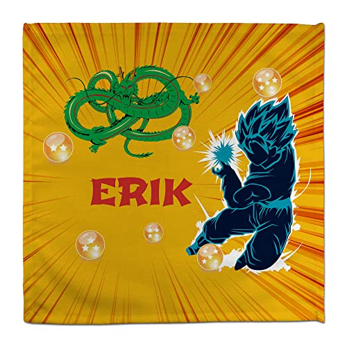 Kinder Servietten Junge. Servietten Kinder. Stoffserviette personalisierte. 50% Baumwolle. Benutzerdefinierte Geschenke.Verschiedene Designs. Dragon Ball von LolaPix