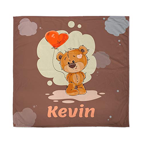 LolaPix Babydecke mit Name. Neugeborene Geschenke. Verschiedene Designs. Bär von LolaPix