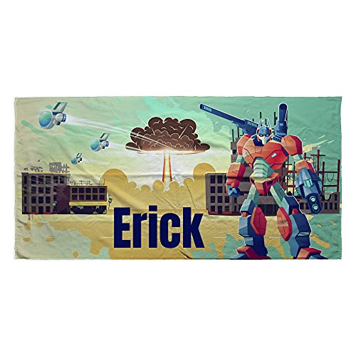 LolaPix Badetuch Kinder. Personalisiert Strandtuch. Strand Badetuch mit Namen. Personalisierte Handtuch. Personalisierte Geschenke. Verschiedene Designs und Größen. Robot LolaPix Badetuch Kinder. Personalisiert Strandtuch. Strand Badetuch mit Namen. Personalisierte Handtuch. Personalisierte Geschenke. Verschiedene Designs und Größen. Robot von LolaPix