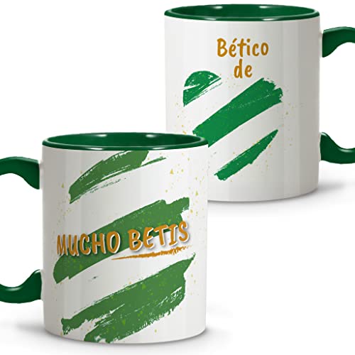 LolaPix Betis Original-Tasse für Fußball-Frühstück, 330 ml, verschiedene Designs. von LolaPix