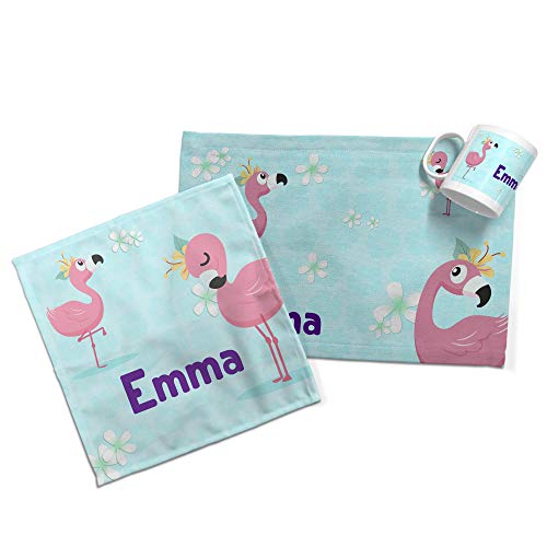 LolaPix Geschenkset. Tasse/Tischset/Serviette personalisiert mit Namen und Text. Verschiedene Designs zur Auswahl. Flamingo Geschenkset LolaPix Geschenkset. Tasse/Tischset/Serviette personalisiert mit Namen und Text. Verschiedene Designs zur Auswahl. Flamingo Geschenkset von LolaPix