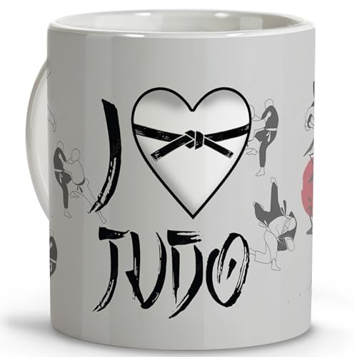 LolaPix Judoka Tasse Judoka Geschenk Kampfkunst Geschenke für Sportler originelle Tassen Kaffeetassen Keramik 330ml Judo von LolaPix
