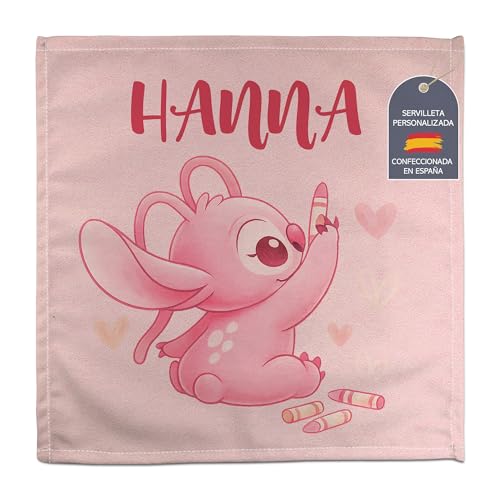 LolaPix Koala Serviette Personalisierter mit Namen/Schuljahr. Schulanfang Geschenk. Etliche Motiven. ROSA Koala von LolaPix