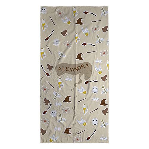 LolaPix Personalisiertes Strandtuch. Individuelle Geschenke. Badetuch. Personalisiertes Handtuch mit Namen. Originelles Geschenk. Magie von LolaPix