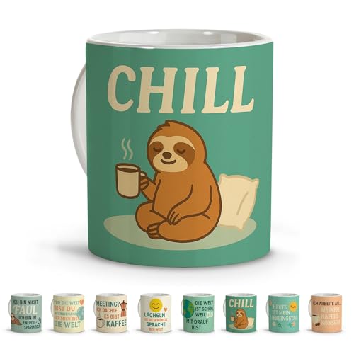 Lustige Tassen. Faultier Geschenk Relax. Tasse Mit Spruch. Die Tasse Kaffee. Beste Mama Tasse. Tasse Lustig. Kindertasse. Kleine Auszeit Geschenk Frauen. Geschenkset Frauen. Tasse Lustig CHILL 330ml Lustige Tassen. Faultier Geschenk Relax. Tasse Mit Spruch. Die Tasse Kaffee. Beste Mama Tasse. Tasse Lustig. Kindertasse. Kleine Auszeit Geschenk Frauen. Geschenkset Frauen. Tasse Lustig CHILL 330ml von LolaPix