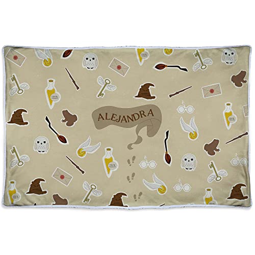 Personalisierte Zauberdecke mit Name/Text. Verschiedene Größen. Personalisierte Geek-Geschenke. Personalisierte Polardecke. Decke 125 x 190 cm, 480 g/m2. Magische Korallendecke von LolaPix