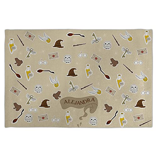 Platzdeckchen Kinder Schule. Harry Tischset. Tischsets Abwaschbar. Platzdeckchen Abwaschbar Kinder. Tischset mit Namen. 30x45 cm. Personalisierte Geschenke. Magie von LolaPix