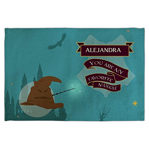 Platzdeckchen Kinder Schule. Zauberer Tischset. Platzdeckchen Abwaschbar. Platzdeckchen Abwaschbar Kinder. Tischset mit Namen. 30x45 cm. Personalisierte Geschenke. Espresso Patronum von LolaPix