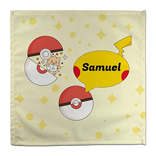 Servietten Kinder. Stoffserviette personalisierte. 50% Baumwolle. Benutzerdefinierte Geschenke.Verschiedene Designs. Pika von LolaPix