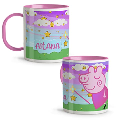 Tasse Personalisiert. Kinderbecher. Pepa Tasse. Kunststoffbecher. Tasse Mit Namen. 330ml. Verschiedene Ausführungen. Pepa von LolaPix