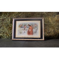Erstkommunion, Gerahmter Druck, Farblithographie, Herz Jesu, 60Er Jahre Religiöser Jesus Christus Druck Erstkommunion, Gerahmter Druck, Farblithographie, Herz Jesu, 60Er Jahre Religiöser Jesus Christus Druck von LolaReligiousAntique