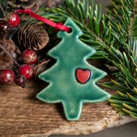 Keramik Weihnachtsbaum Dekoration von LolaSwainDesigns
