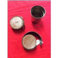 Cheers Faltbecher in Ledertasche Vintage Betrix von LolasAntiques
