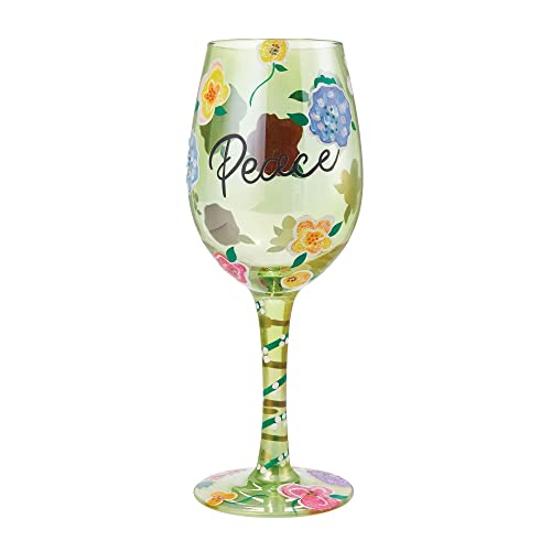 Lolita Be Peace Wine Glass von Enesco