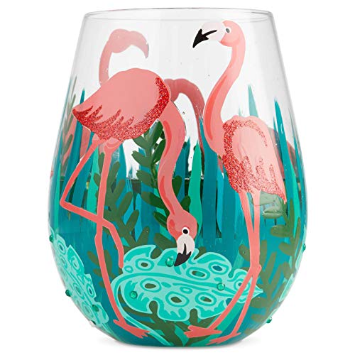 Lolita Fancy Flamingo Stemless Glass von Enesco