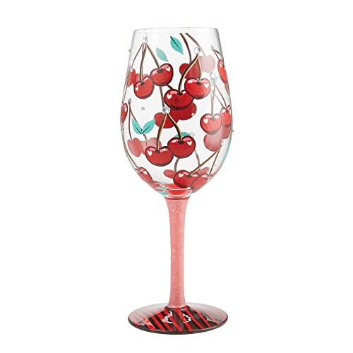 Lolita Mon Cherry Wine Glass von Enesco