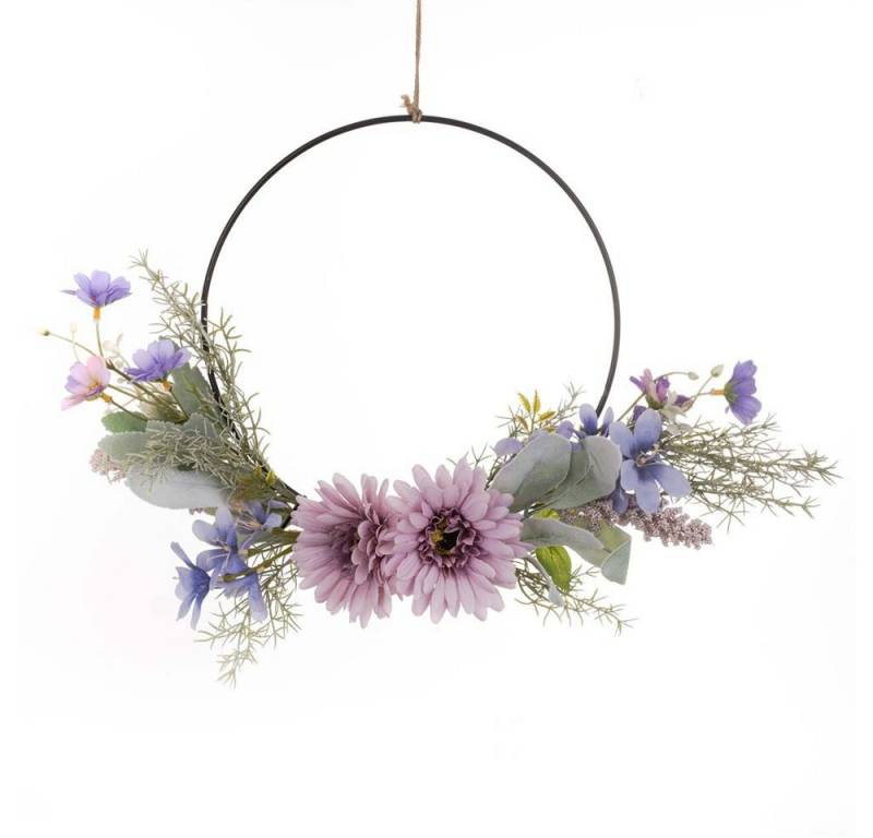 Kaket Dekokranz Türkranz Kranz Deko, Künstliche Blumen Gerbera Kranz Girlande von Kaket