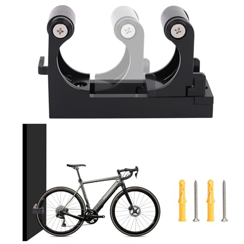 Lollanda Fahrradaufhängung Wand Vertikal, Radständer Garage Wand, Fahrradständer Boden Rennrad, Parkschnalle Fahrrad für Zuhause, Garage und Fahrradladen (Schwarz) von Lollanda