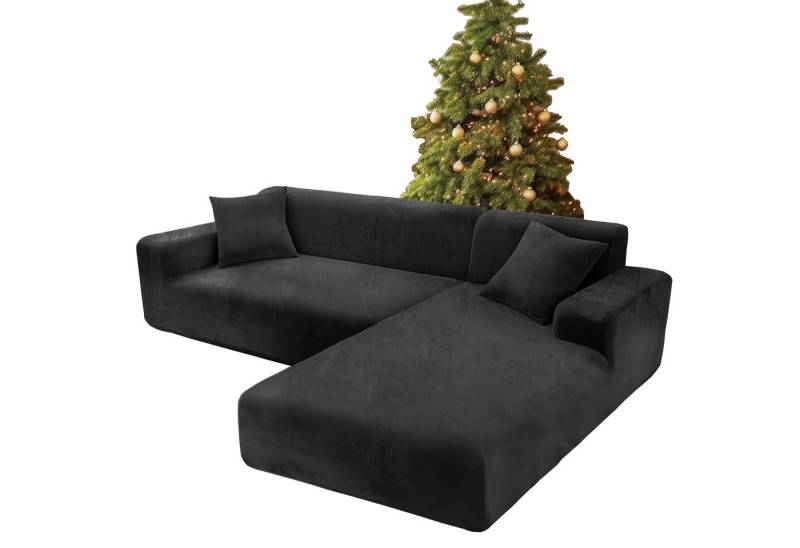 Kaket Sofabezug Stretch-Sofabezug Dicke Samt Sofa Überwürfe Sofabezug, Sofahusse mit Armlehne für Wohnzimmer, Protector für Hunde Haustiere von Kaket