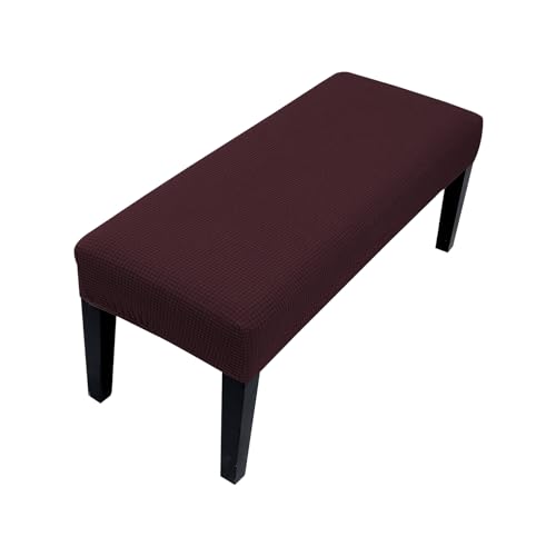 Lollanda Universal-Bezug für Esszimmer-Bank, Stretch Dining Bench Cover, Elastische Stretch Husse für Hotel, Bankett, Restaurant, Wohnzimmer, Schlafzimmer (Kaffeefarbe) von Lollanda