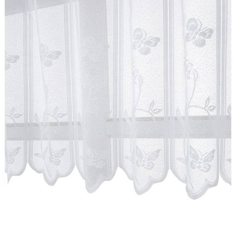 Kaket Scheibengardine transparent Jacquard gardine mit Blumen, Waschbar, (1 St) von Kaket