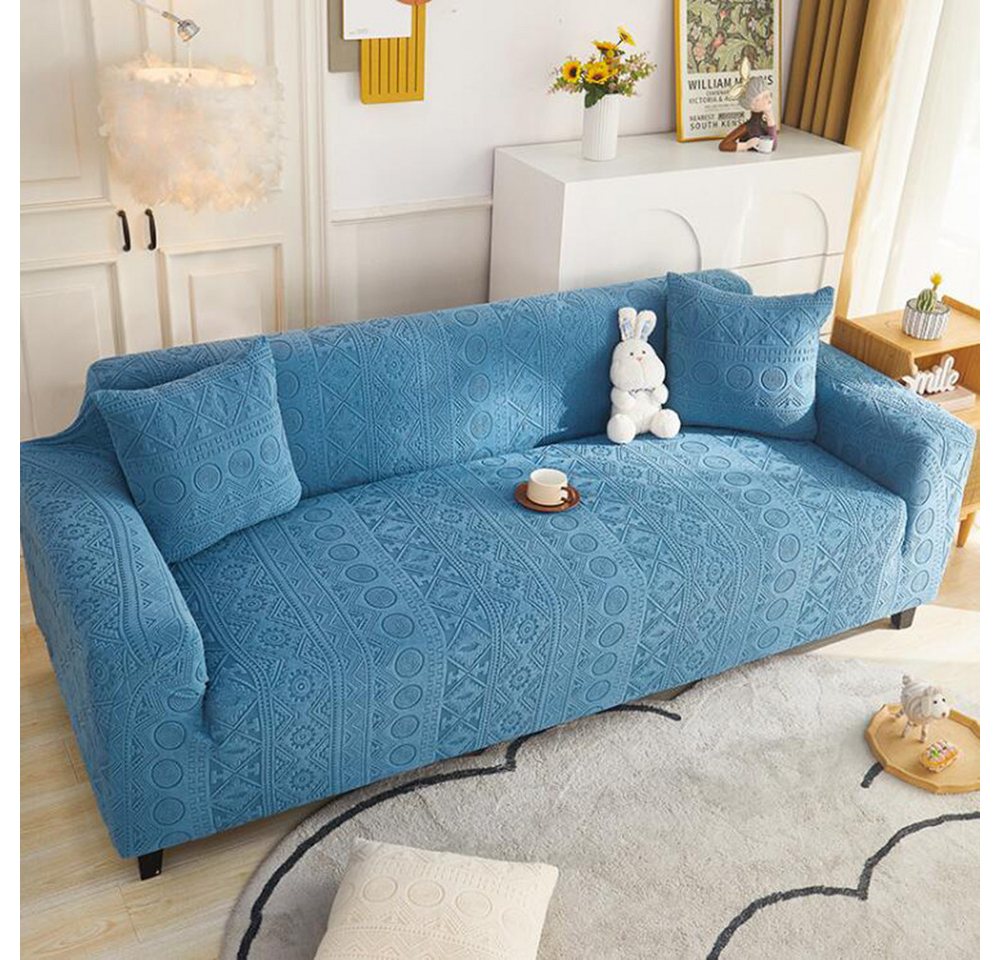 Sofahusse Stretch-Sofabezug Elastisch Couch Sesselbezug mit dezentem Muster, Lollanda von Lollanda